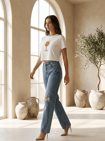 Hand Beaded Cocktail Beaded Crop Top - GAIIA