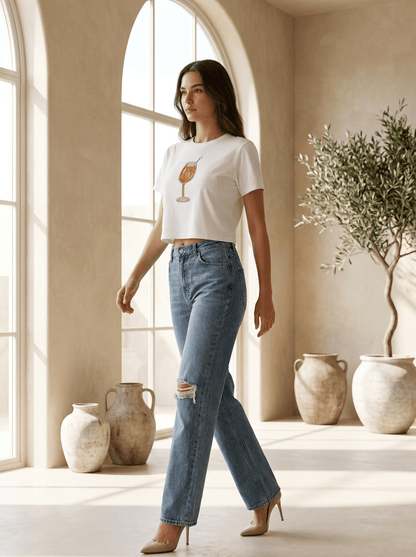 Hand Beaded Cocktail Beaded Crop Top - GAIIA