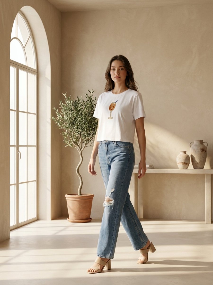 Hand Beaded Cocktail Beaded Crop Top - GAIIA
