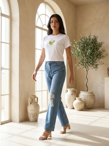 Hand Beaded Coconut Cotton Crop Top - GAIIA