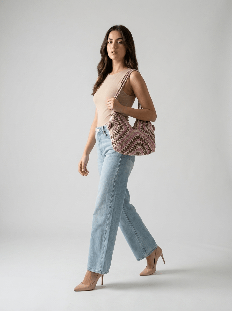 Handcrafted Crochet Hobo Shoulder Bag | GAIIA