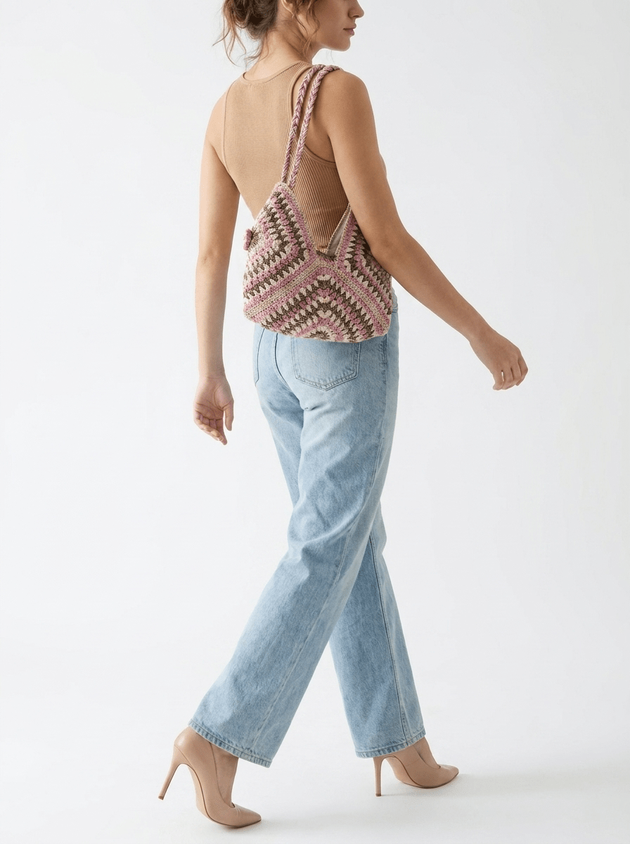 Handcrafted Crochet Hobo Shoulder Bag | GAIIA