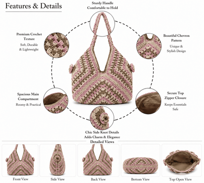 Handcrafted Crochet Hobo Shoulder Bag | GAIIA - GAIIA