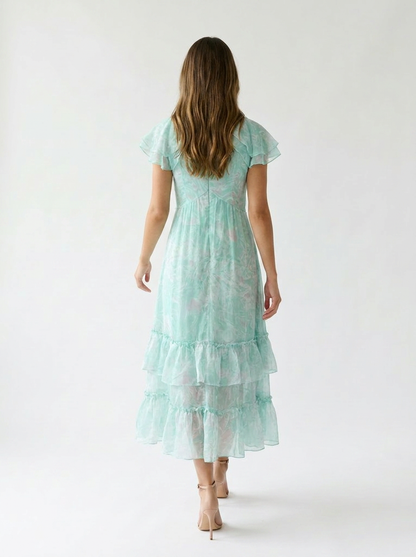 Mint Matcha Muse Ruffle Dress