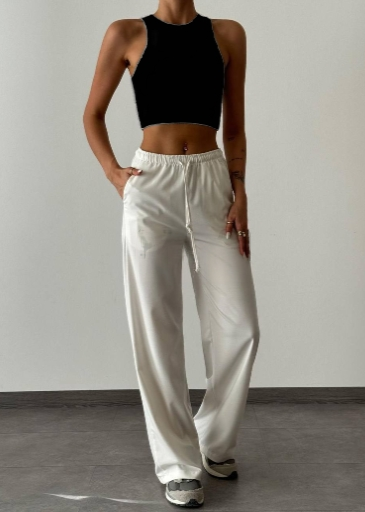 Women Elasticated Wide Leg Pants