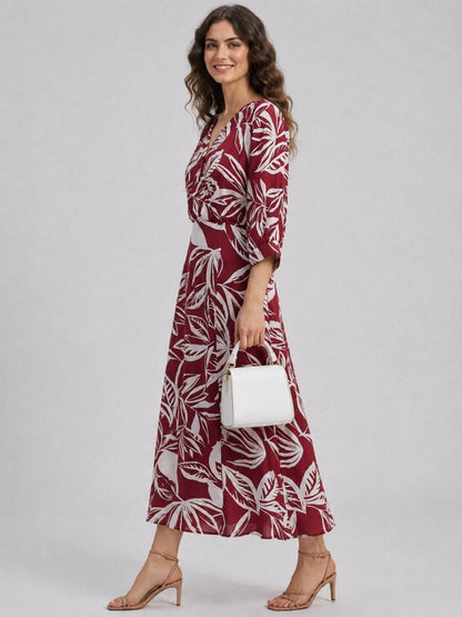 Lightweight Flowy Floral Printed Cotton Dress - GAIIA