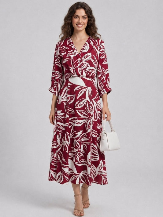 Lightweight Flowy Floral Printed Cotton Dress - GAIIA