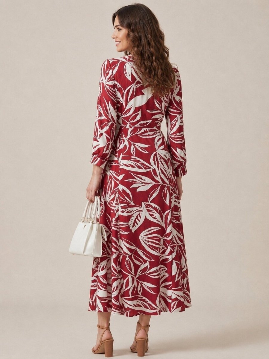 Lightweight Flowy Floral Printed Cotton Dress - GAIIA