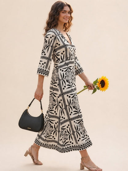 Lightweight Flowy Floral Summer Dress for Women - GAIIA
