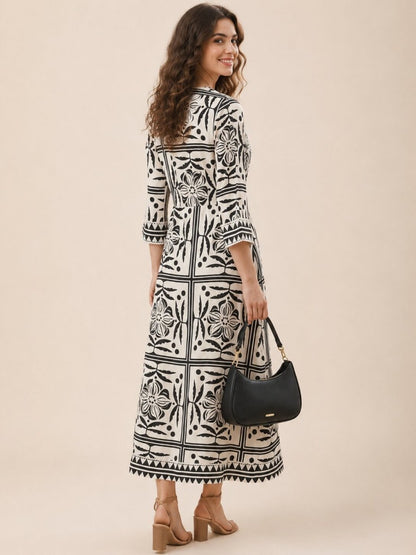 Lightweight Flowy Floral Summer Dress for Women - GAIIA
