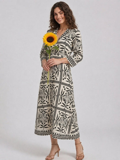 Lightweight Flowy Floral Summer Dress for Women - GAIIA