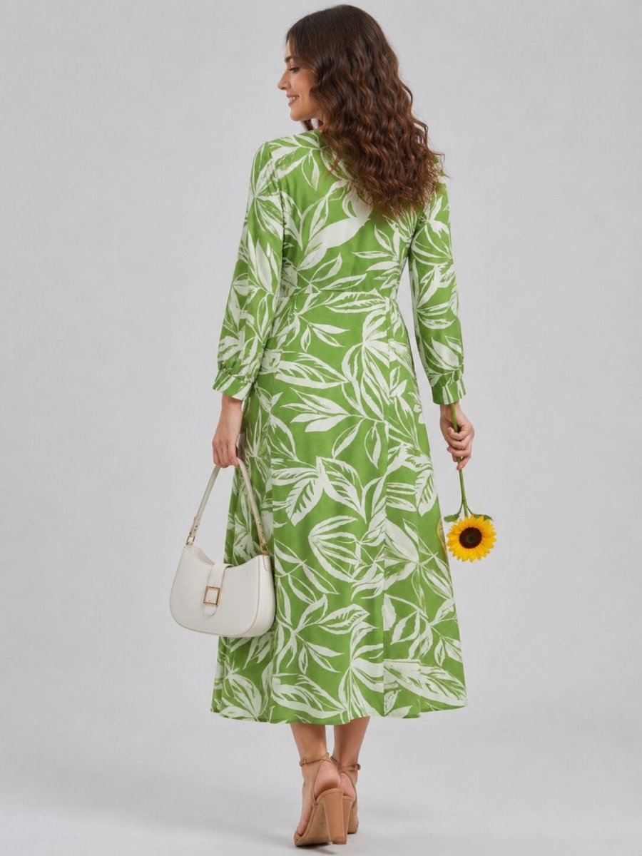 Lightweight Flowy Summer Floral Printed Cotton Dress - GAIIA