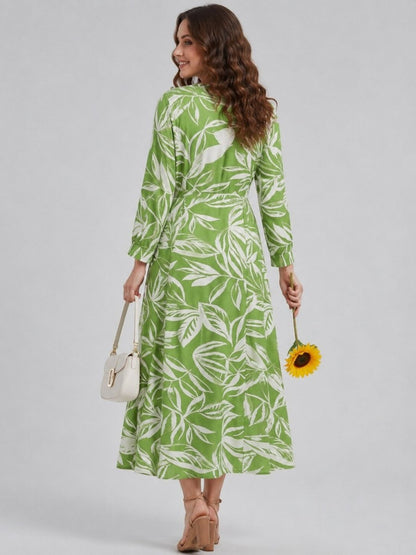 Lightweight Flowy Summer Floral Printed Cotton Dress - GAIIA