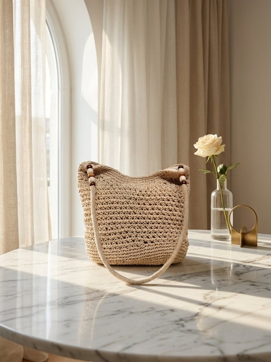 Luna Weave Crochet Shoulder Bag - GAIIA