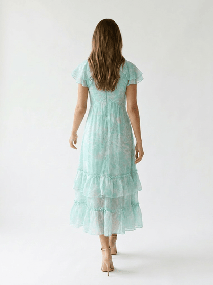 Mint Matcha Muse Ruffle Dress - GAIIA