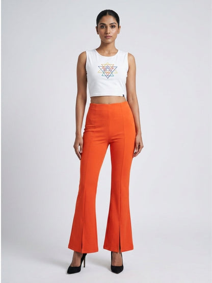 Multicolour Beaded Sri Yantra Cotton Tank Top - GAIIA