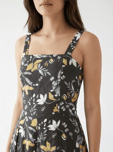 Petal Pop Square Neck Sleeveless Cotton Dress - GAIIA