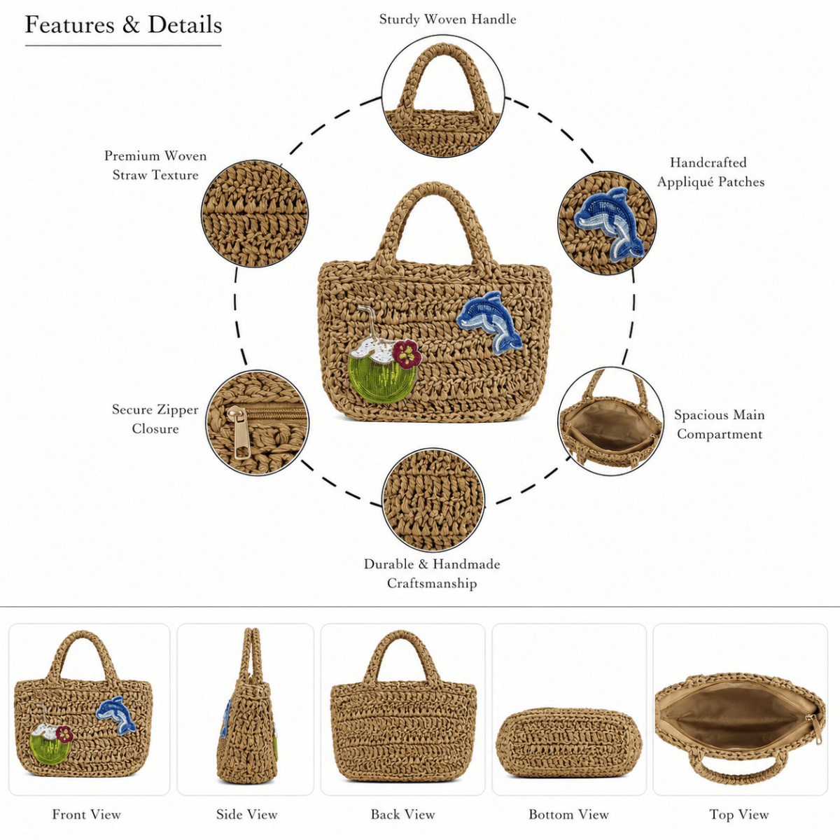 Vacay Vibes Beaded Crochet Tote Bag | GAIIA - GAIIA