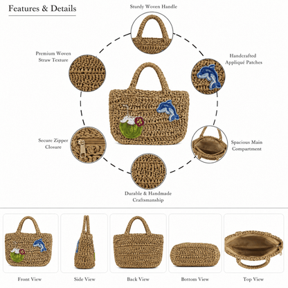 Vacay Vibes Beaded Crochet Tote Bag | GAIIA - GAIIA