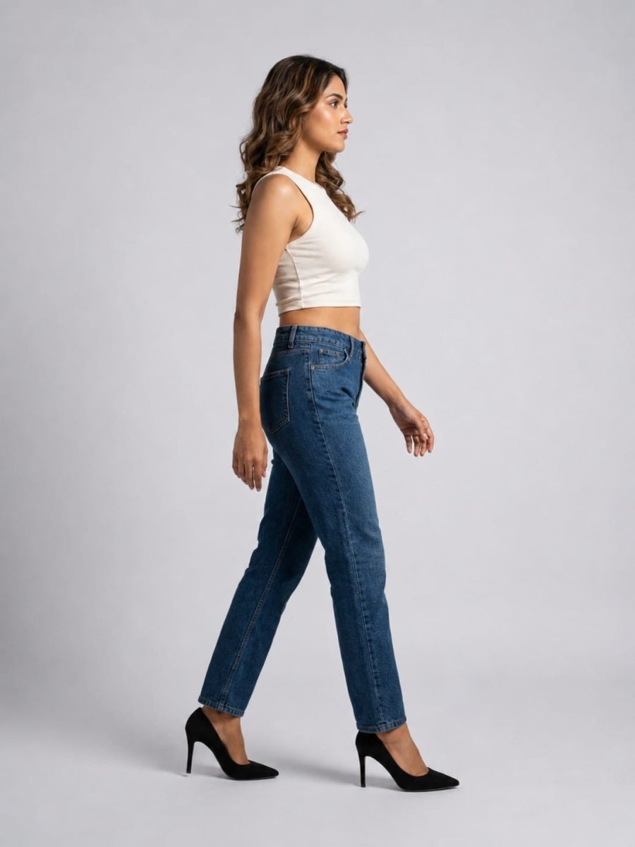 White Solid Cotton Tank Top - GAIIA