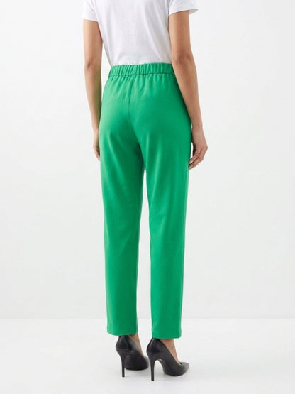 Women Solid Cotton Blend Narrow Fit Trouser - GAIIA