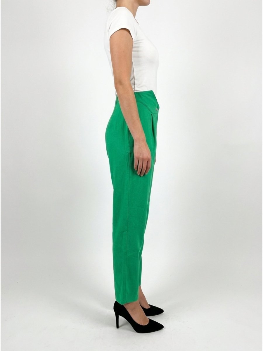 Women Solid Cotton Blend Narrow Fit Trouser - GAIIA