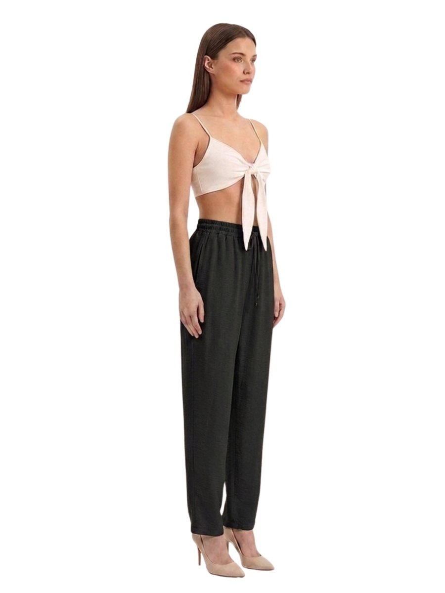 Women Solid Linen Blend Regular Fit Trouser - GAIIA