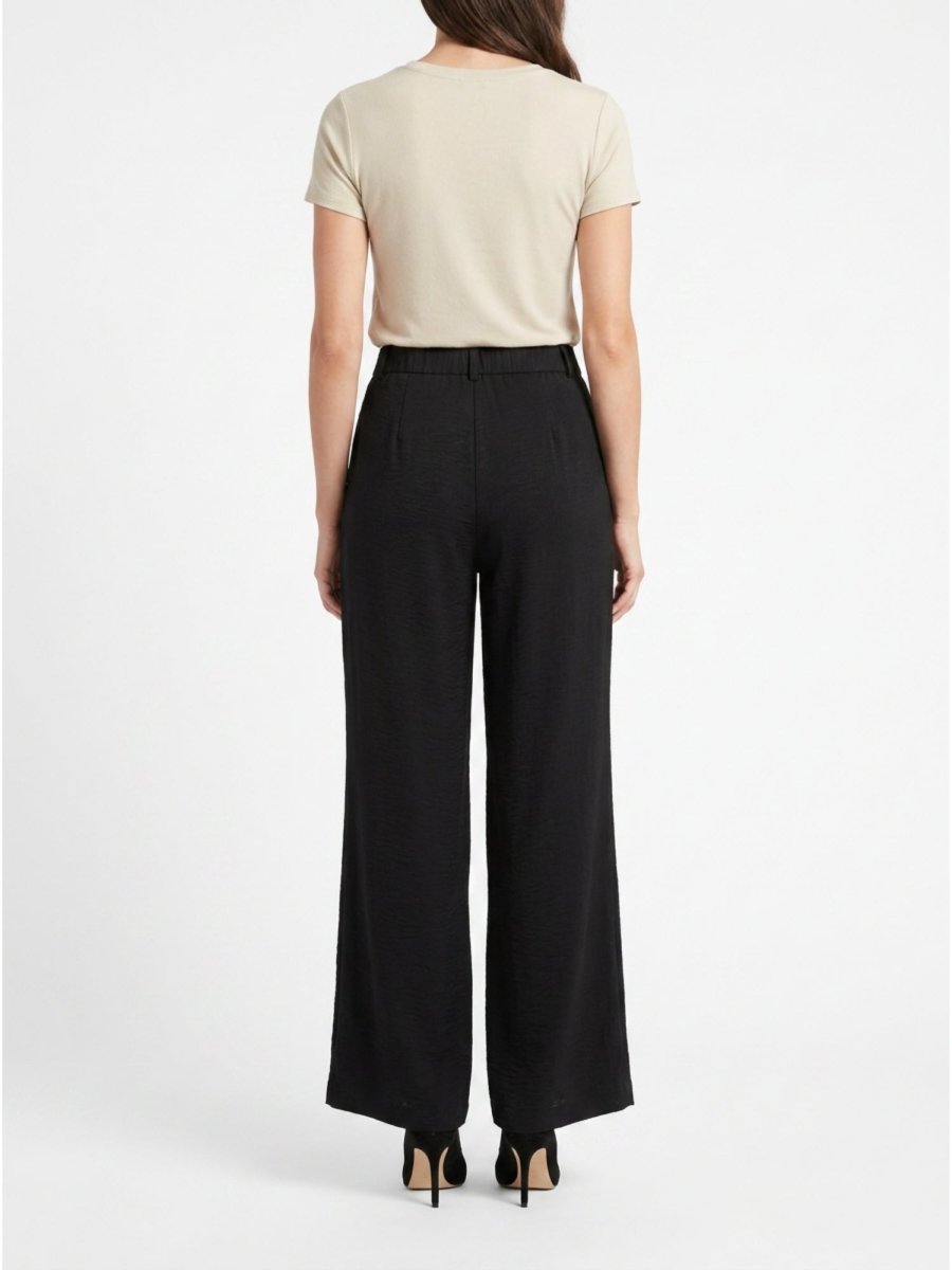 Women Solid Linen Blend Straight Fit Trouser - GAIIA