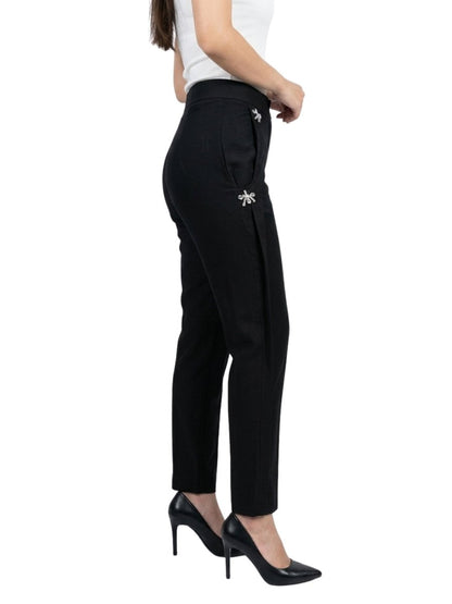Women Solid Linen Blend Trouser - GAIIA