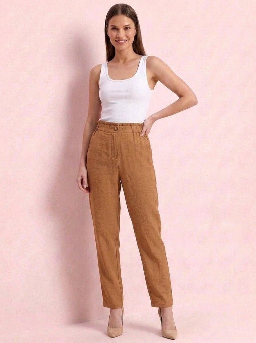 Women Solid Rayon Blend Trouser - GAIIA
