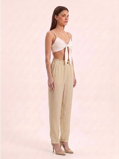 Women Solid Rayon Blend Trouser - GAIIA