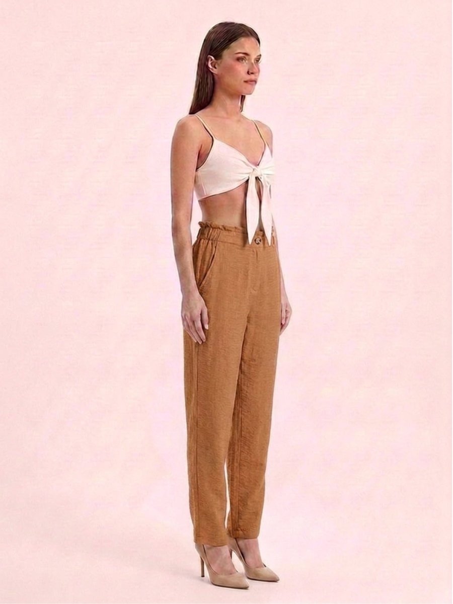 Women Solid Rayon Blend Trouser - GAIIA