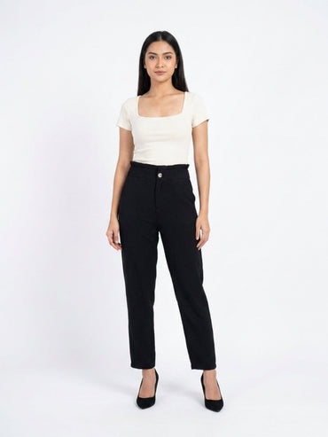 Women Solid Rayon Blend Trouser - GAIIA