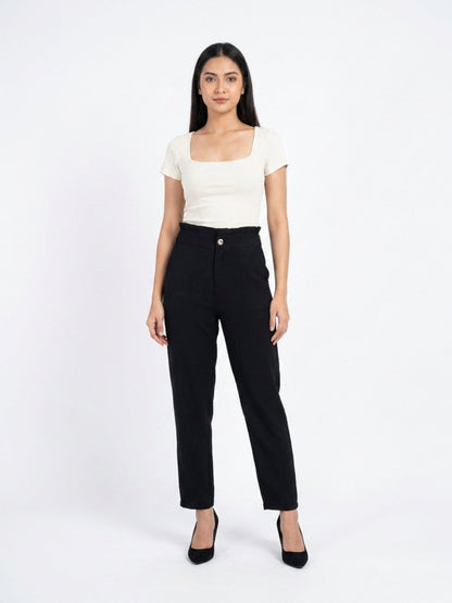 Women Solid Rayon Blend Trouser - GAIIA