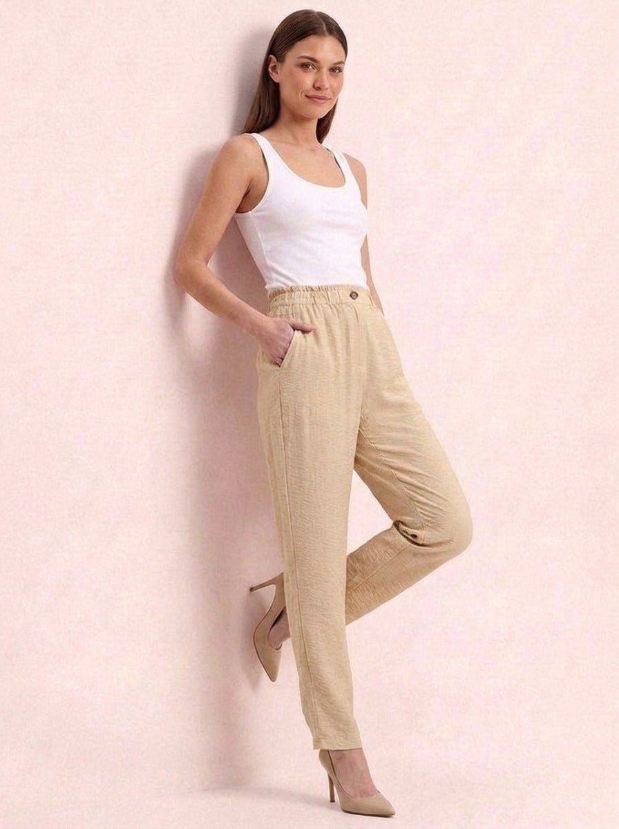 Women Solid Rayon Blend Trouser - GAIIA