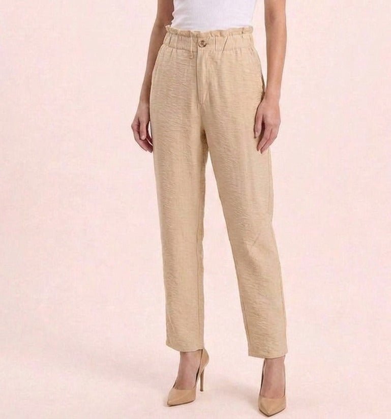 Women Solid Rayon Blend Trouser - GAIIA