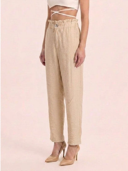 Women Solid Rayon Blend Trouser - GAIIA