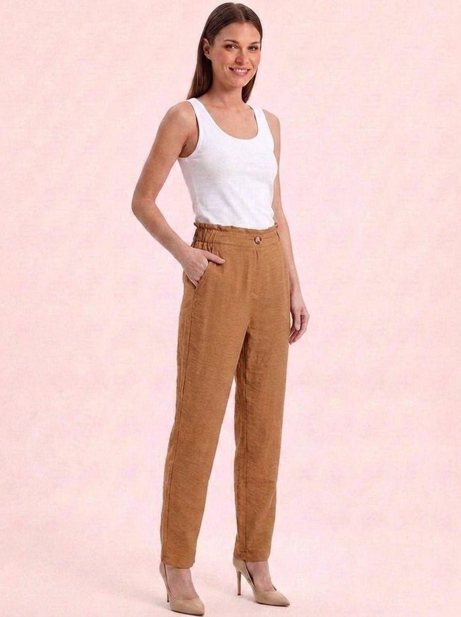 Women Solid Rayon Blend Trouser - GAIIA
