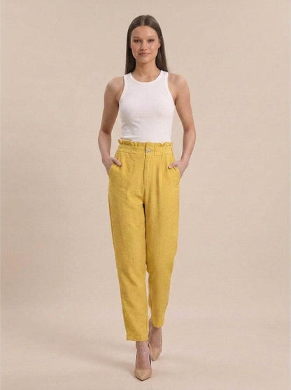 Women Solid Rayon Blend Trouser - GAIIA