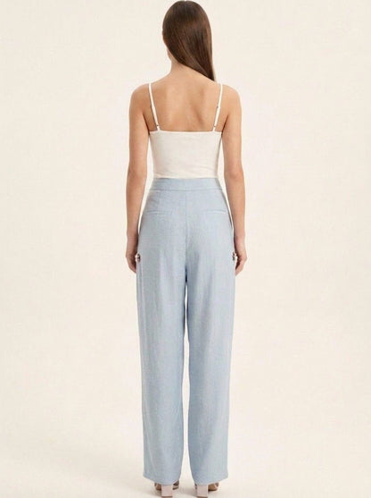 Women Solid Rayon Blend Trouser - GAIIA