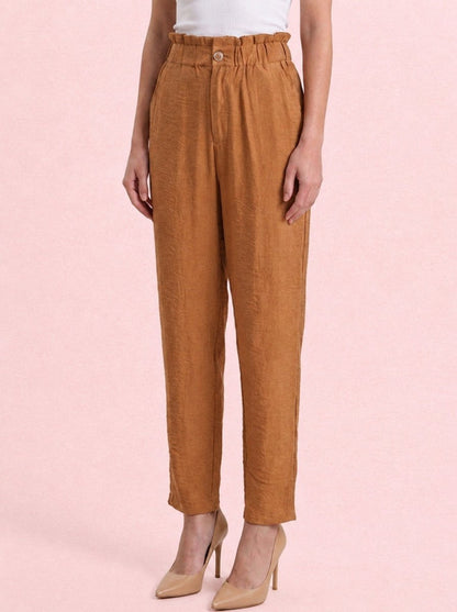 Women Solid Rayon Blend Trouser - GAIIA