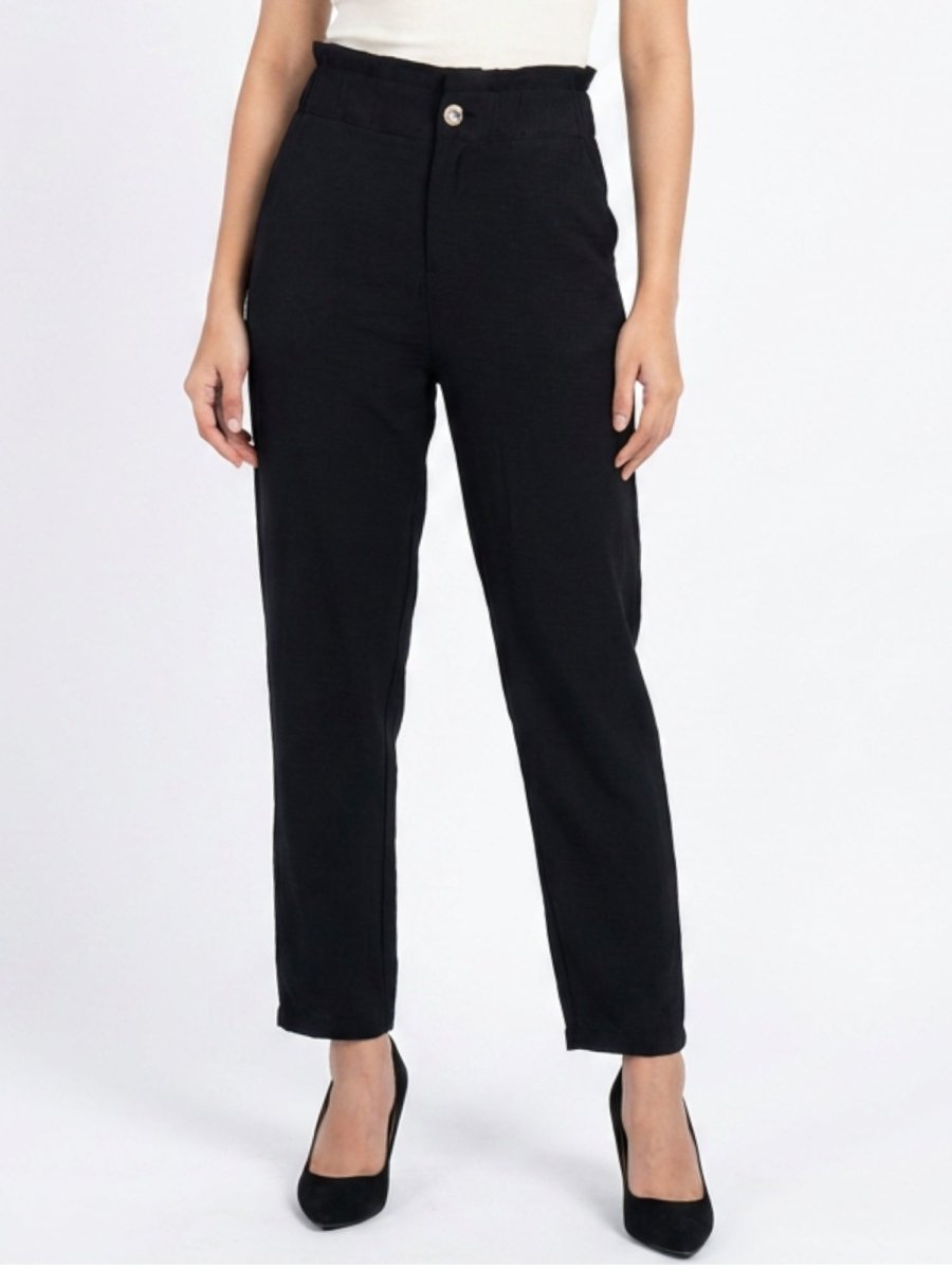 Women Solid Rayon Blend Trouser - GAIIA