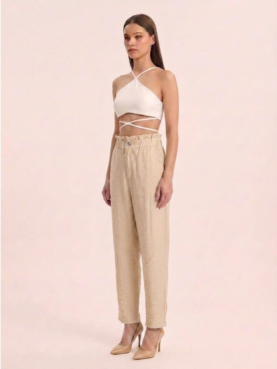 Women Solid Rayon Blend Trouser - GAIIA