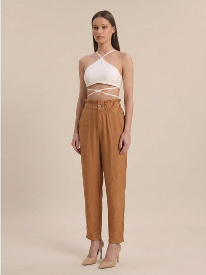 Women Solid Rayon Blend Trouser - GAIIA