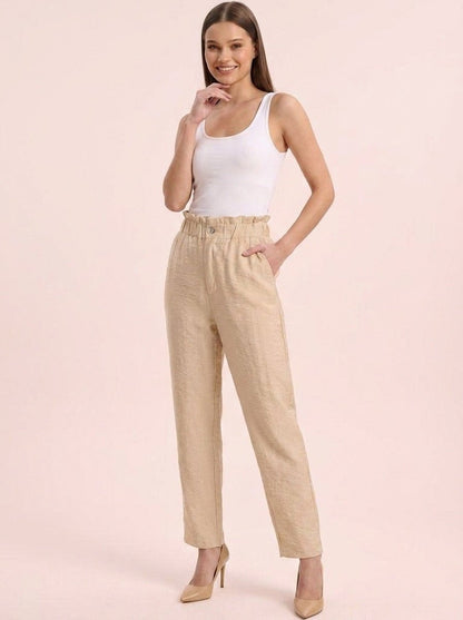 Women Solid Rayon Blend Trouser - GAIIA